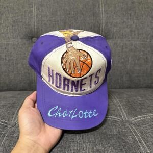Vintage Charlotte Hornets Slam Dunk Snapback Hat Men’s
